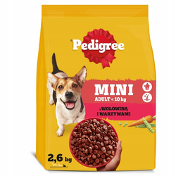 Pedigree Adult Wołowina Warzywa Małe Rasy 2,6 kg