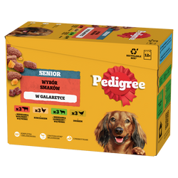 Pedigree Senior Wybór Smaków w galaretce 12x 100g