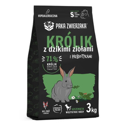 PAKA ZWIERZAKA Królik z dzikimi ziołami PUPPY S 3 kg