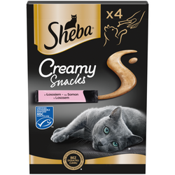 Sheba Creamy Snacks przysmak z Łososiem 4x 12g