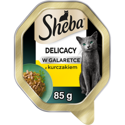 Sheba Delicacy z kurczakiem w galaretce tacka 85g